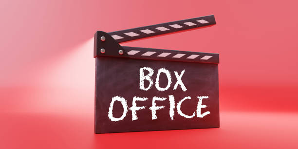 Movie clapper, BOX OFFICE on cinema scene clapperboard. Filmmaking, video production. 3d render Movie clapper, BOX OFFICE text on cinema scene clapperboard. Black dump slate. Filmmaking, video production. 3d render box office stock pictures, royalty-free photos & images
