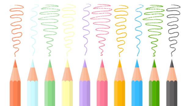 Line Draw Color 3,100+ Colored Pencil Line Stock Illustrations, Royalty-Free Vector ...