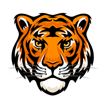istock Tiger Head Logo. Mascot Creative Design. 1401514918