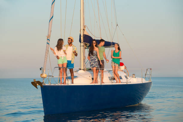 istock People on the yacht. 1401518451