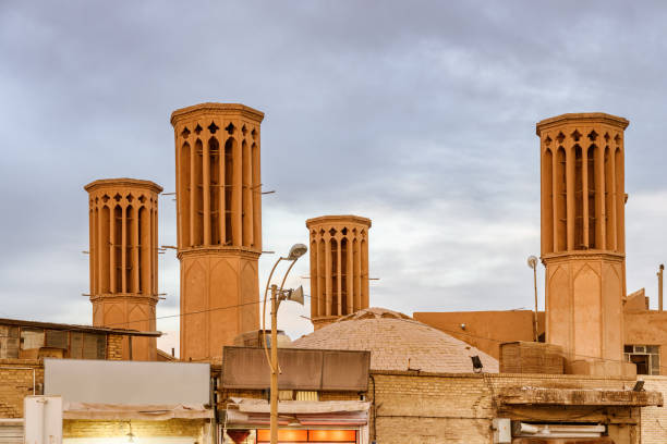 istock Traditional Iranian windcatcher towers, Yazd 1401519788