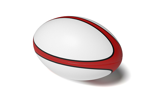 ballon rugby oval ball sport game 3D illustration