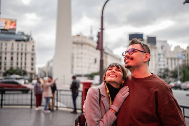 istock Young couple admiring the city 1401521594