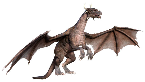 istock 3D Rendering Fairy Tale Dragon on White 1401522352