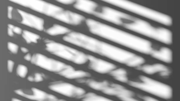 istock Game of shadow with blinds and trees blend effect 1401522635