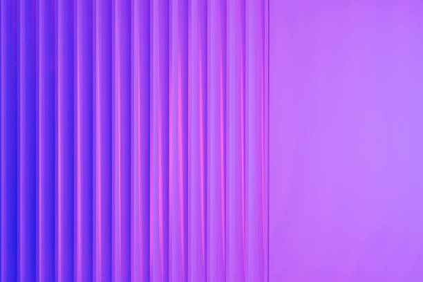 Colorful gradient background with ribbed acrylic plate