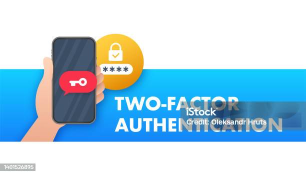 Dual Factor Authentication Concept Based Isometric Design Laptop With Login Window Connected With Smartphone Vector Illustration Stock Illustration - Download Image Now