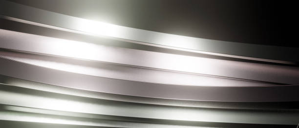 istock Abstract Modern Cyber Metallic Shine Gray Background 3D Rendering 1401531248