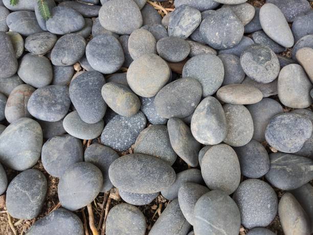 istock River stone used to decorate the yard. 1401531527