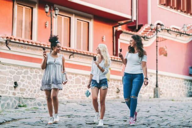 istock Friends exploring Eastern Europe at summer 1401532757