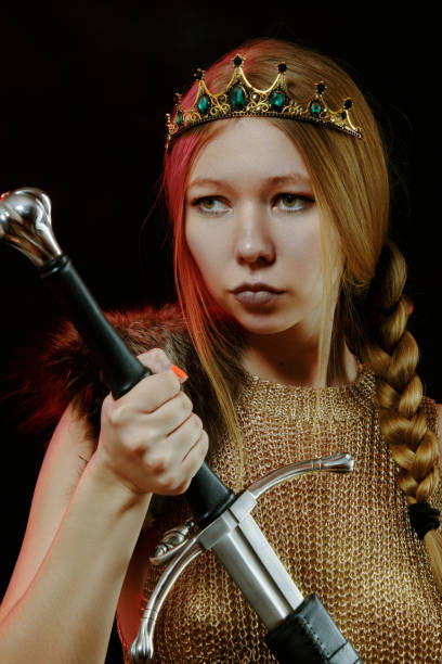 istock young viking woman 1401533111