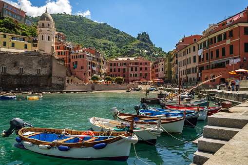 Italian sea town in summer