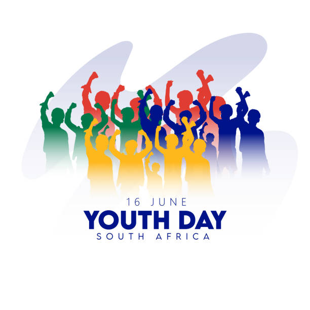 illustrazioni stock, clip art, cartoni animati e icone di tendenza di giornata della gioventù sudafricana, 16 giugno, giornata internazionale della gioventù - africa south africa child african culture