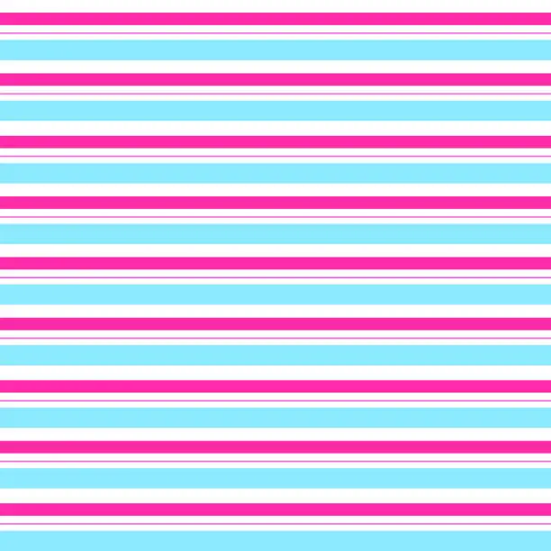 Vector illustration of Linear pink and blue pattern for textures