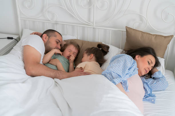 istock Morning cuddling and tickling 1401535035