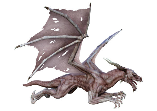 istock 3D Rendering Fairy Tale Dragon on White 1401543537