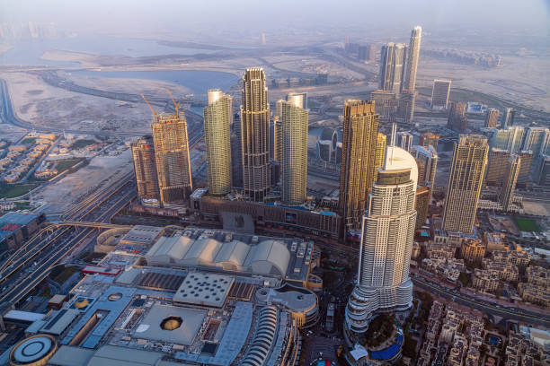 istock Sunset over downtown Dubai in the evening, UAE 1401546237