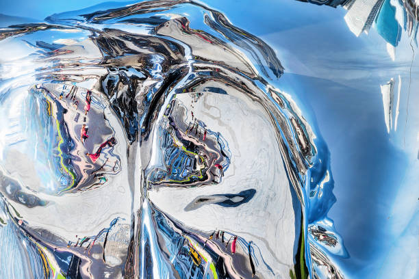Dubai abstraction in glass and metal, UAE