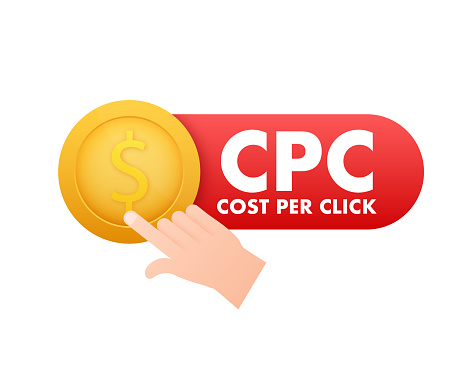 Cost per click, great design for any purposes. 3d advertising. Social media marketing.
