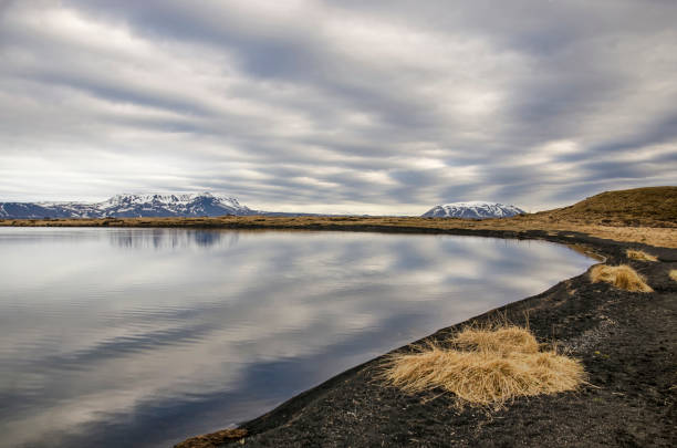 istock Sky and beach at Myvatn 1401549156