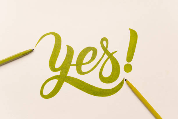 istock Approval motivational phrase handwritten with green marker 1401550184