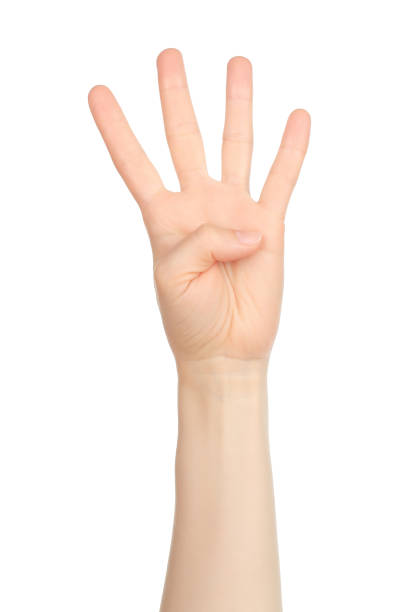 istock Woman hand shows finger-counting, on white background 1401551864
