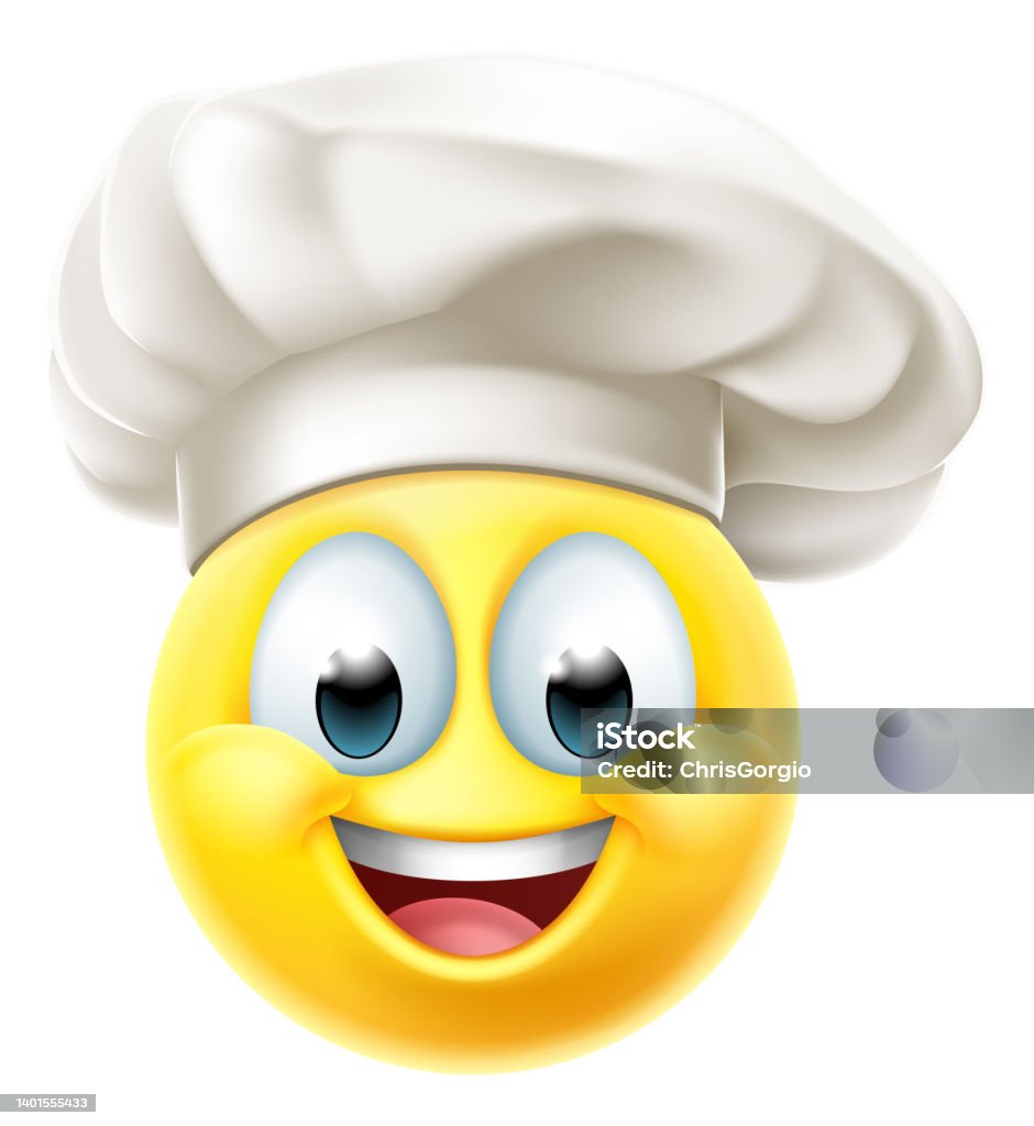 Chef Emoticon Cook Cartoon Face Stock Illustration - Download Image Now ...