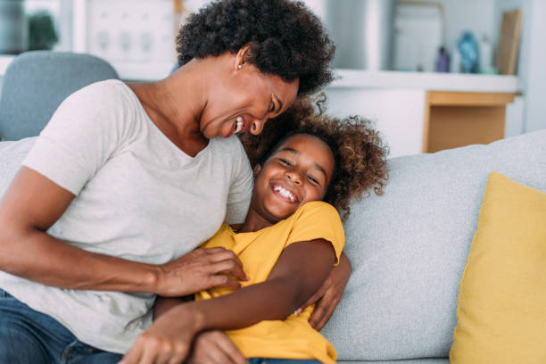 istock Mother and daughter at home. 1401557320