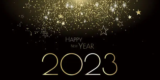 Vector illustration of happy new year 2023