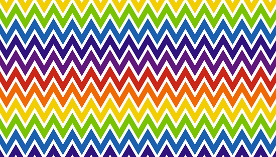 Candy zigzag pattern background. Colorful chevron wallpaper. Rainbow colors concept. Vector Illustrator.