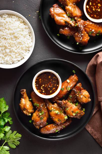 istock Honey-soy chicken wings 1401568569