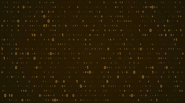 Gold matrix background. Abstract binary code, fallen zero and one numbers wallpaper. Cyber background for hackathon and other digital events, vector illustration 3d effect. Gold matrix background. Abstract binary code, fallen zero and one numbers wallpaper. Cyber background for hackathon and other digital events, vector illustration 3d effect. golden yellow stock illustrations