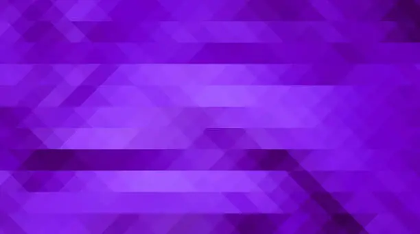 Photo of purple triangular grid mosaic background, creative design templates for futuristic, digital, modern, technology concept. triangular abstract background in violet color tone.