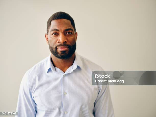 Portrait Of A Man Stock Photo - Download Image Now - Men, African-American Ethnicity, Serious