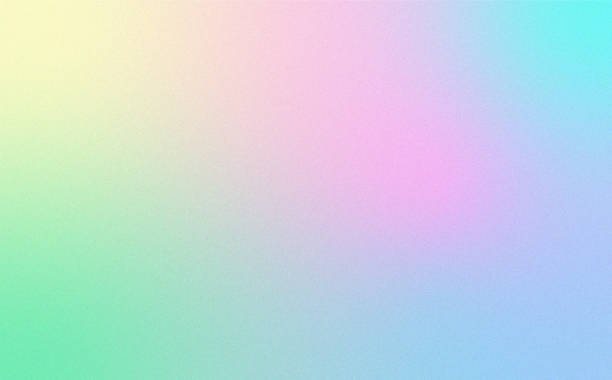 istock Gradient blur background, iridescent color summer wallpaper with grain texture. Digital noise gradient for cover, print. Fluid pastel backdrop. 1401573974