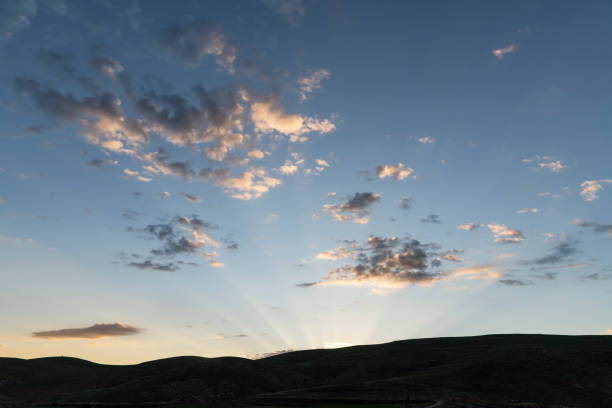 blue sky, clouds, the old west background