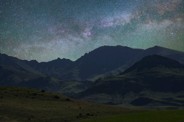 Free Stock Photo of Night Sky Over Mountain Range | Download Free ...