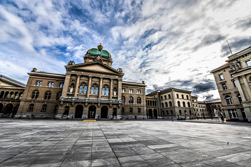 Majestic Building - Federal Palace Known As Swiss Parliament Building In Bern, Switzerland