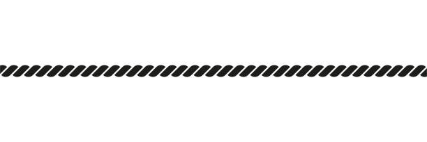 symbol liny. znak drutu. - black line stock illustrations