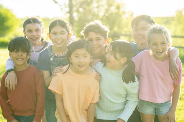 istock Portrait of Elementary Children Outside 1401581960