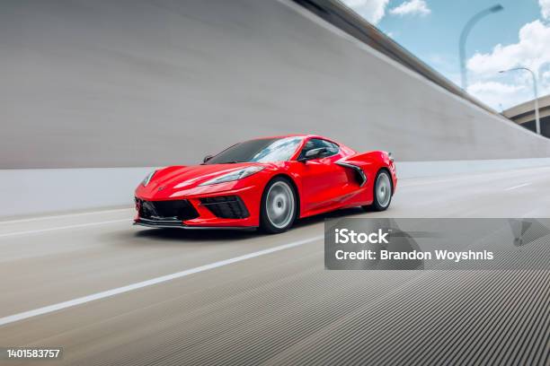 Korvette C8 Stockfoto und mehr Bilder von Sportwagen - Sportwagen, Chevrolet, Geschwindigkeit