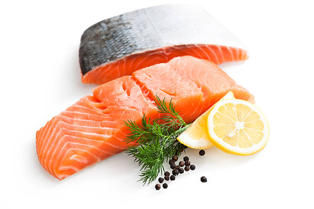 świeży filet z łososia - fillet salmon raw freshness zdjęcia i obrazy z banku zdjęć