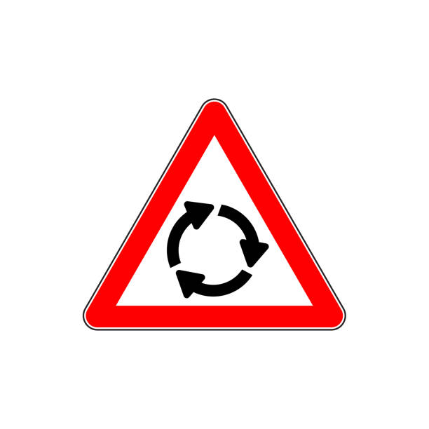 Red Line On Rpundabout Sign 4,500+ Roundabout Road Sign Stock Photos, Pictures & Royalty-Free ...