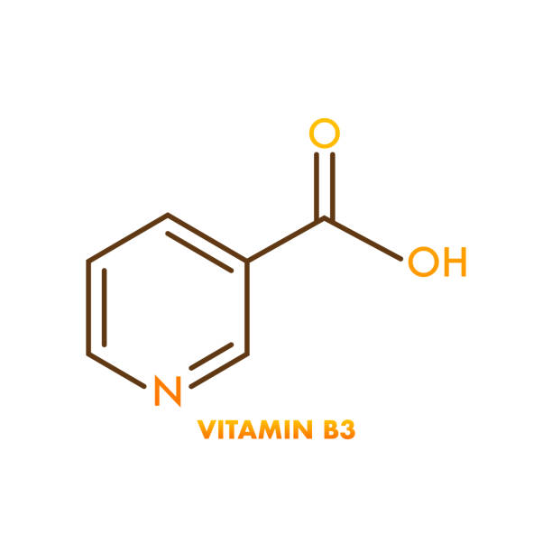 формула витамина b3. векторная изолированная иллюстрация. элемент дизайна - nutritional supplement vitamin pill pill ecstasy pill stock illustrations
