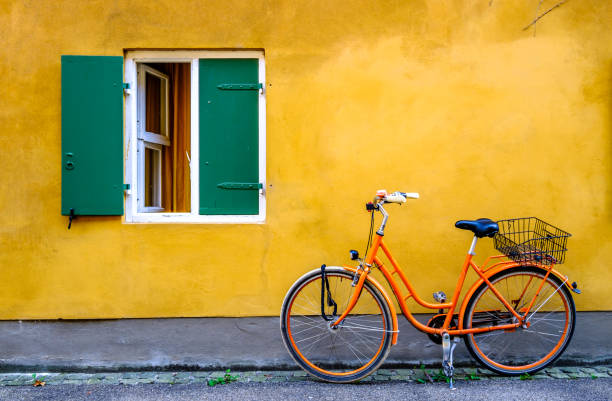 old bike at a street - photo