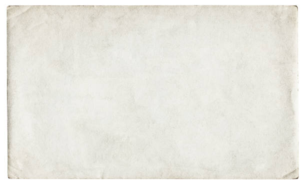 Blank white paper isolated stock photo