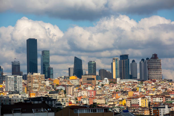 istock Skyscrapers In City Against Cloudy Sky 1401609115
