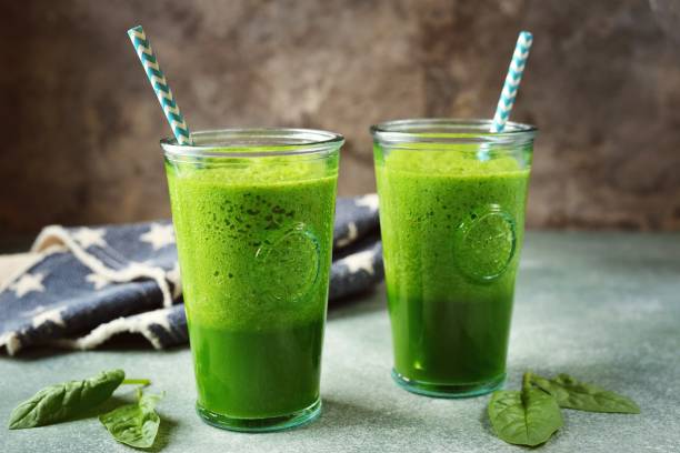 istock Healthy smoothie with apple, spinach and celery 1401615933