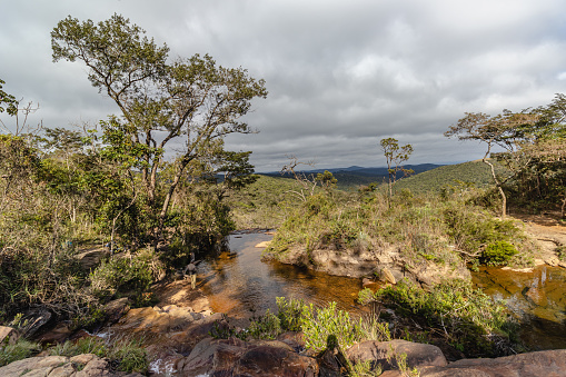 natural landscape in the district of Sao Bartolomeu, city of Ouro Preto, State of Minas Gerais, Brazil