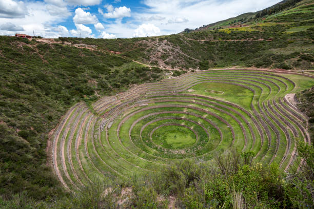 istock Farming terraces built by the Incan people in Peru 1401621687